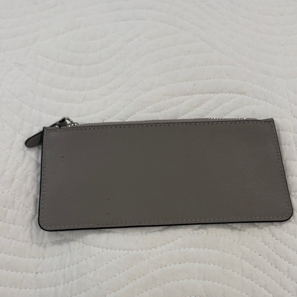 Michael Kors Light Grey Leather Pouch - Picture 3 of 3